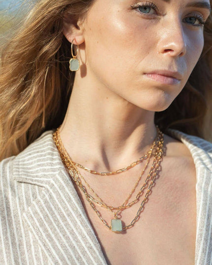 Gold Filled Paperclip Link Chain Necklace - Kala'i: 20 inch