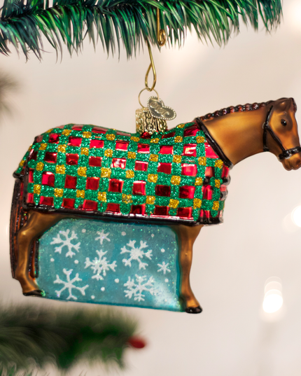 Snowflake Horse Ornament