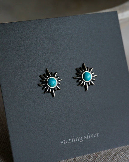 Sunburst Turquoise Earrings