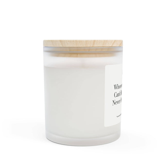 "Money Can't Buy Happiness" Sea Minerals Frosted Glass Candle, 11oz