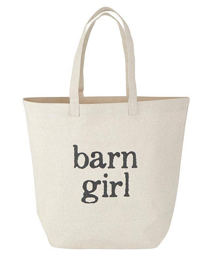 "Barn Girl" Large Canvas Tote