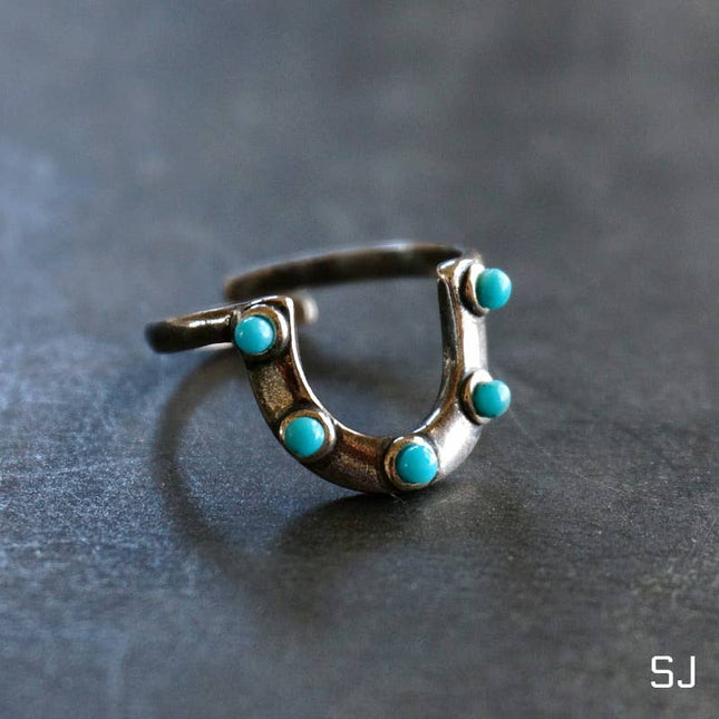 Horseshoe Turquoise Ring