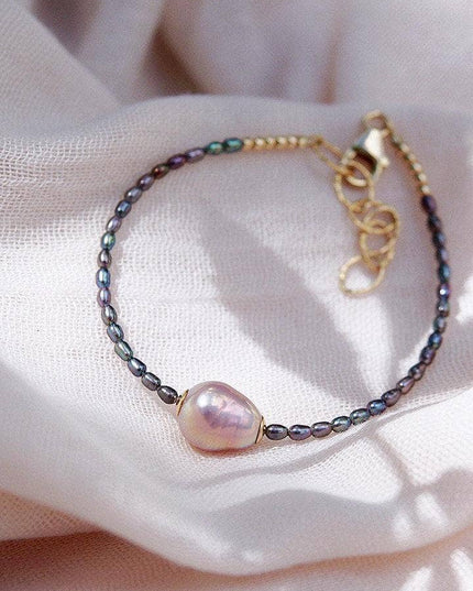 Baroque Pink Pearl Bead Bracelet - Kaimalie