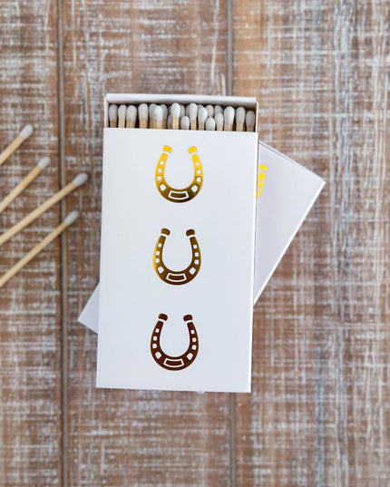 White Oversized Horseshoe Matches: White