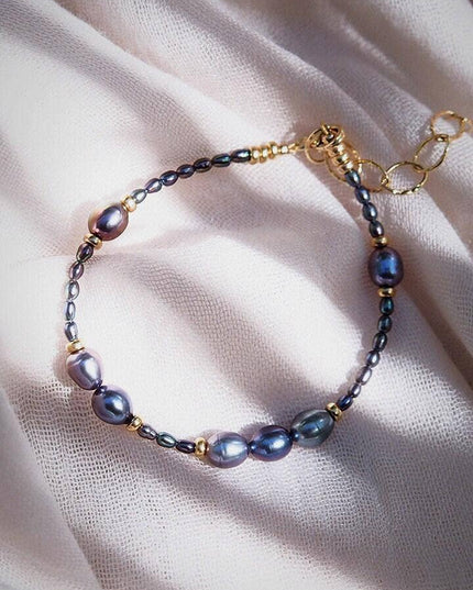 Peacock Pearl Bead Bracelet - Hiwahiwa