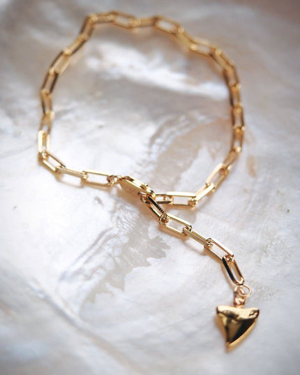 Gold Paperclip Link Chain Bracelet - Kaiea