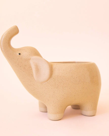 Elephant Planter | Sand: M *PLANT INCLUDED!!
