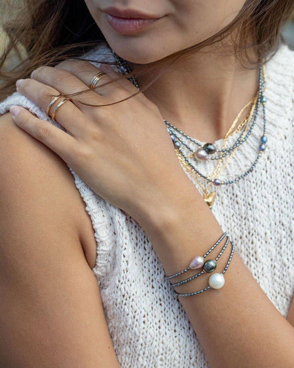 Baroque Pink Pearl Bead Bracelet - Kaimalie