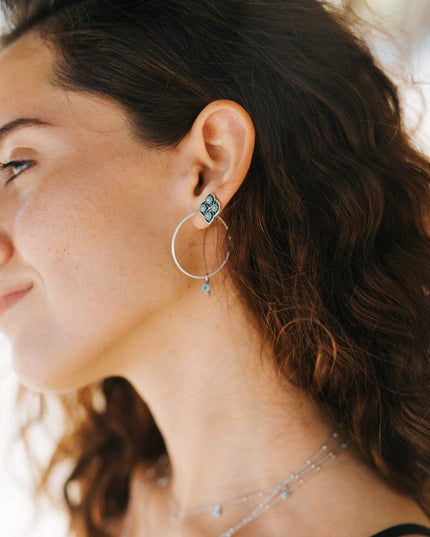 Lucia Turquoise Stud Earrings