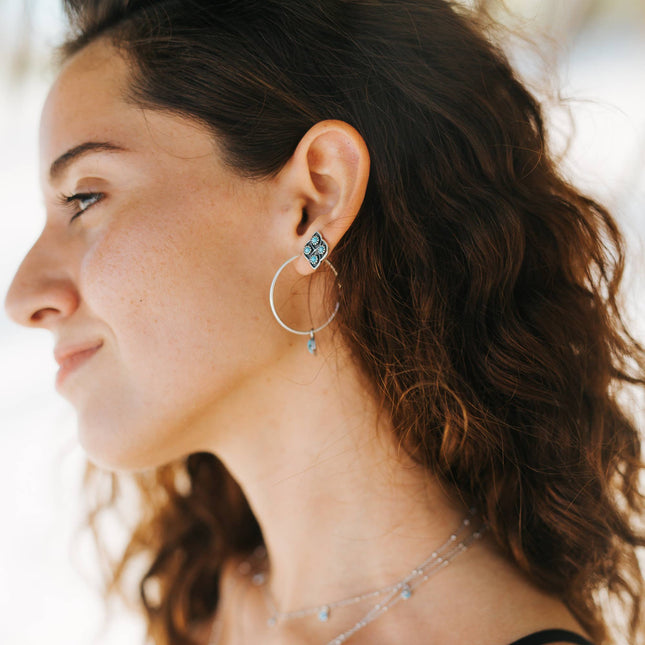 Lucia Turquoise Stud Earrings