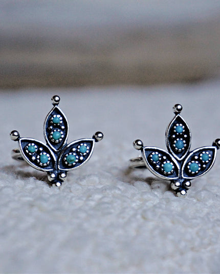 Cactus Flower Turquoise Ring