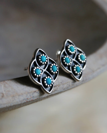 Lucia Turquoise Stud Earrings