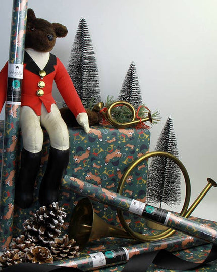 Holiday Fox - Equestrian Horse Gift Wrapping Paper