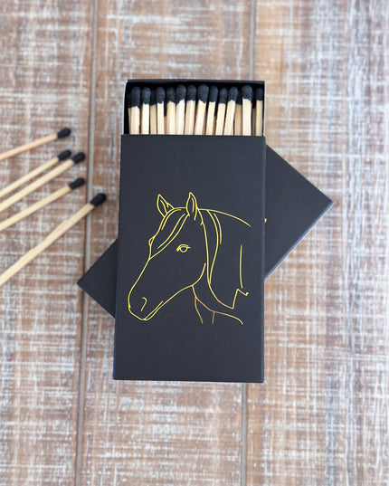 Black Oversized Horse Head Matches: Black