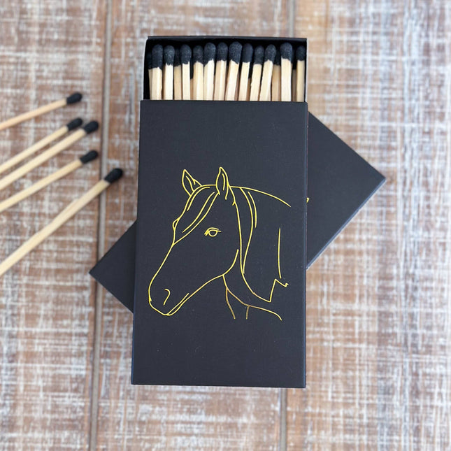 Black Oversized Horse Head Matches: Black