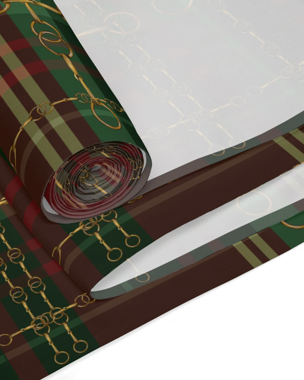 Red and Green Dressage Christmas Equestrian Table Runner: Polyester