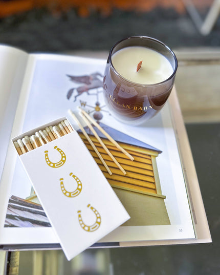 White Oversized Horseshoe Matches: White