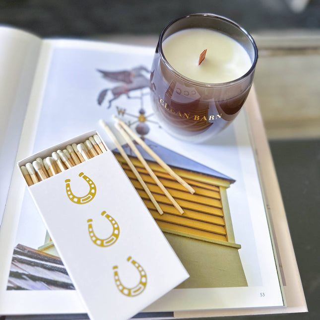 White Oversized Horseshoe Matches: White
