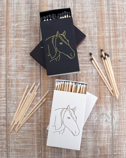 Black Oversized Horse Head Matches: Black