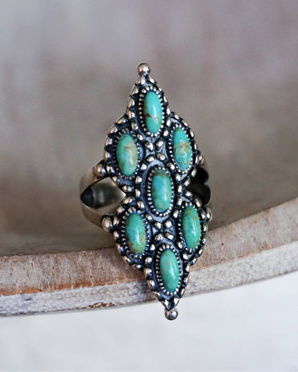 Achilles Turquoise Ring: 8