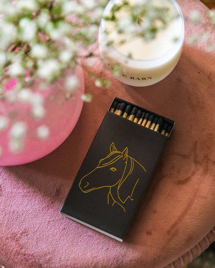Black Oversized Horse Head Matches: Black