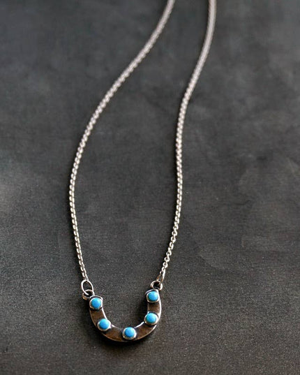 Horseshoe Turquoise Choker Necklace
