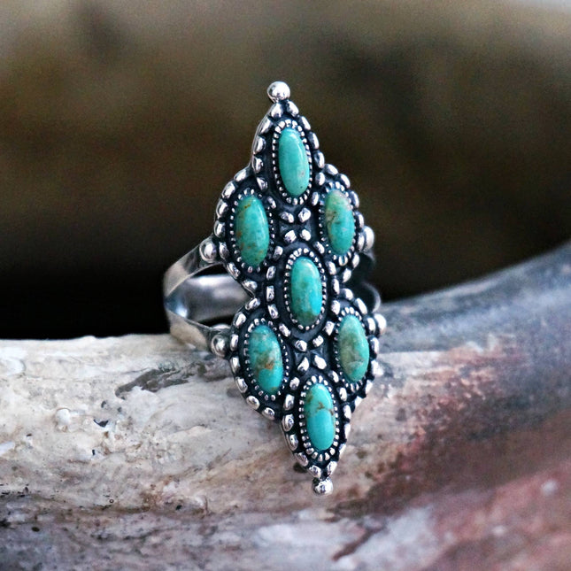 Achilles Turquoise Ring: 7