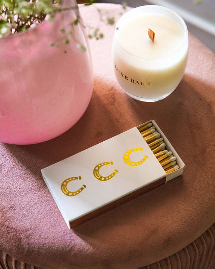 White Oversized Horseshoe Matches: White