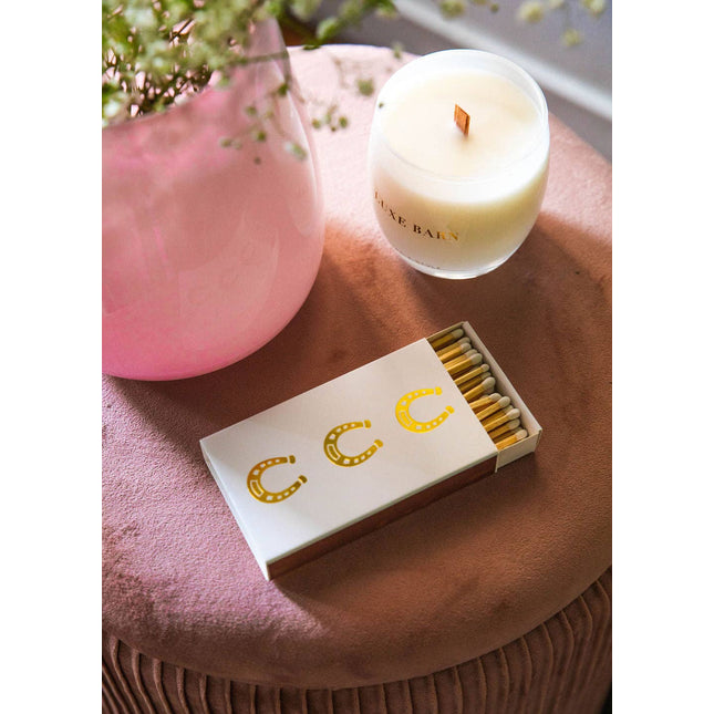 White Oversized Horseshoe Matches: White
