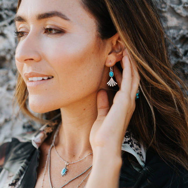 Prayer Turquoise Earrings