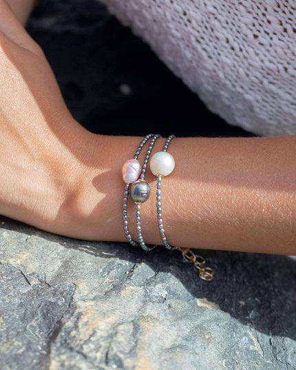 Baroque Pink Pearl Bead Bracelet - Kaimalie