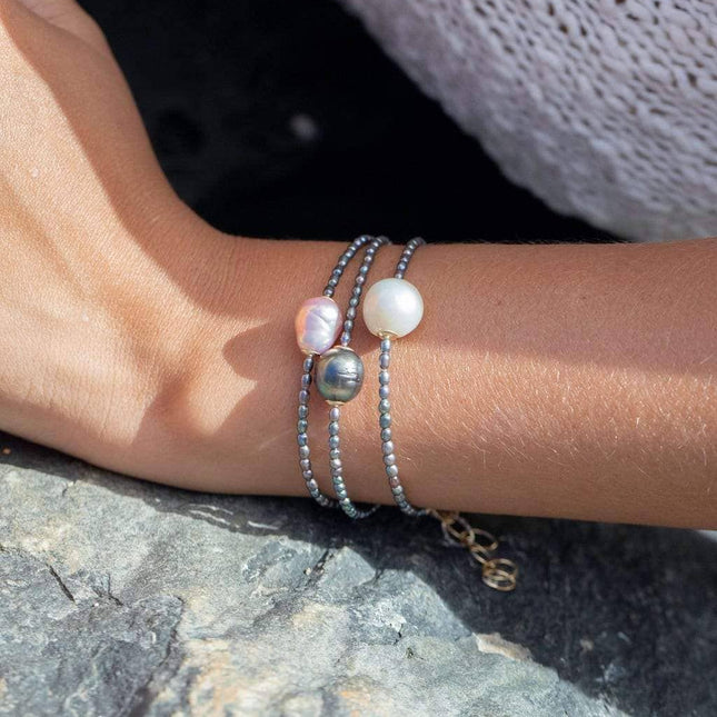 Baroque Pink Pearl Bead Bracelet - Kaimalie