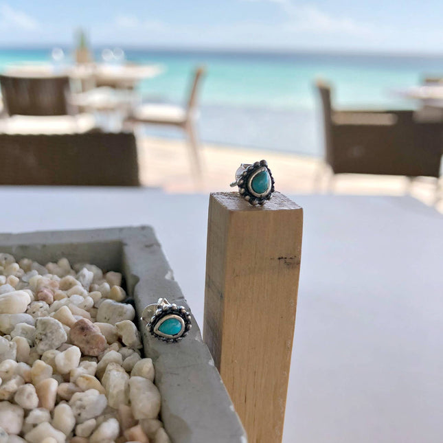 Maya Turquoise Stud Earrings