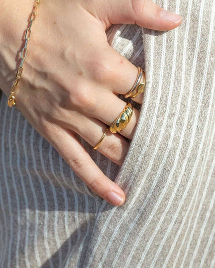 Gold Paperclip Link Chain Bracelet - Kaiea