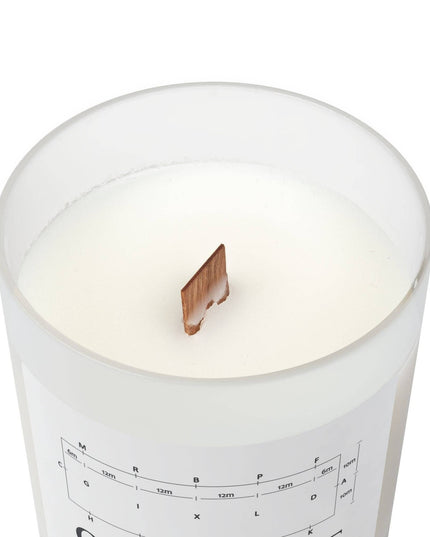"OMGWTF" Oakmoss and Amber Frosted Glass Candle, 11oz