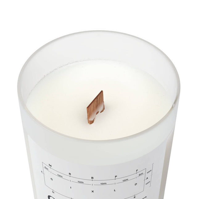 "OMGWTF" Oakmoss and Amber Frosted Glass Candle, 11oz