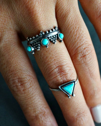 Crown Turquoise Ring