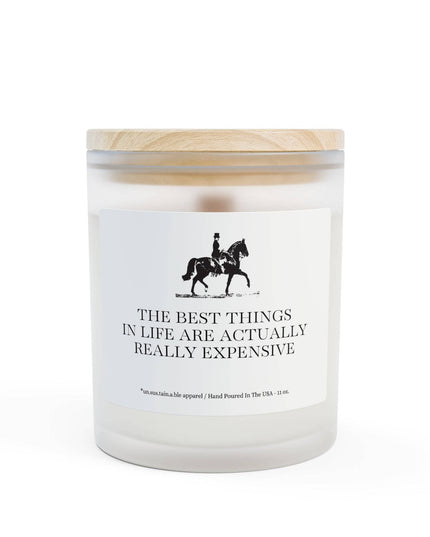"Really Expensive" Vanilla Frosted Glass Candle, 11oz
