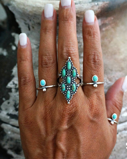 Achilles Turquoise Ring: 8