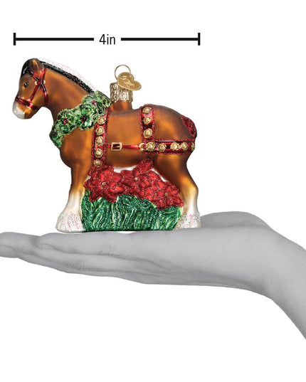Holiday Clydesdale Ornament