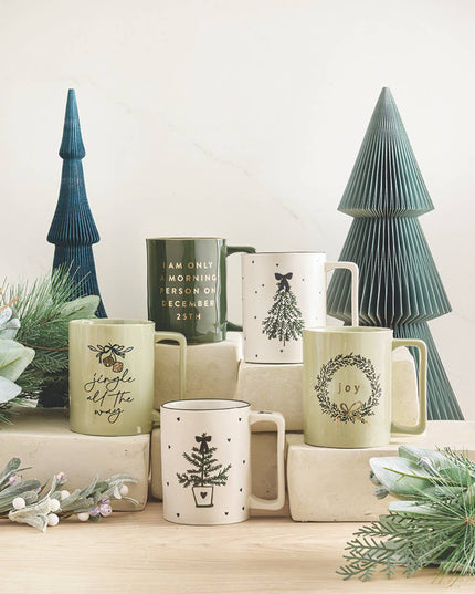 Festive Holiday Mug - Dec. 25th - By Santa Barbara Design Studio