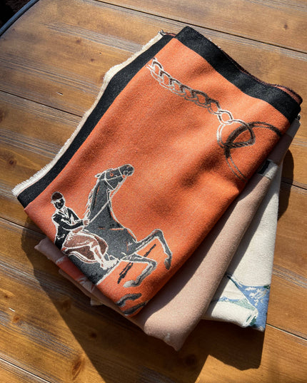 Fox Hunter Jumper Equestrian Horse Scarf