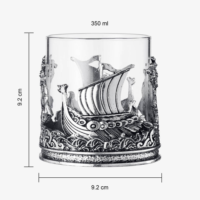 The Wine Savant /  Khen Glassware - Viking & Mythological Whiskey Drinking Glass - 12 OZ