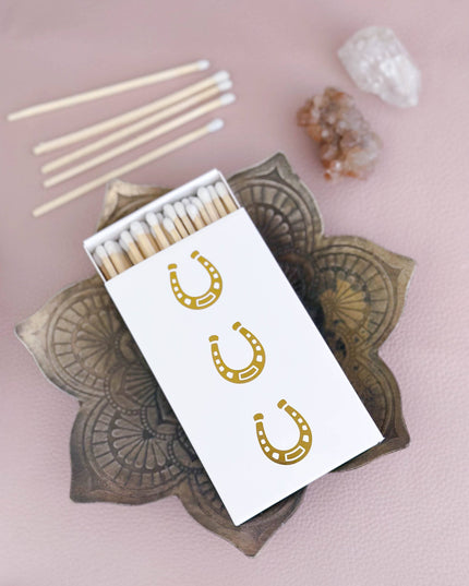White Oversized Horseshoe Matches: White