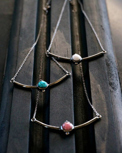 Aindrea Turquoise Silver Necklace