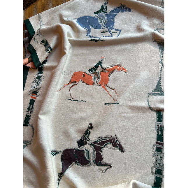 Fox Hunter Jumper Equestrian Horse Scarf