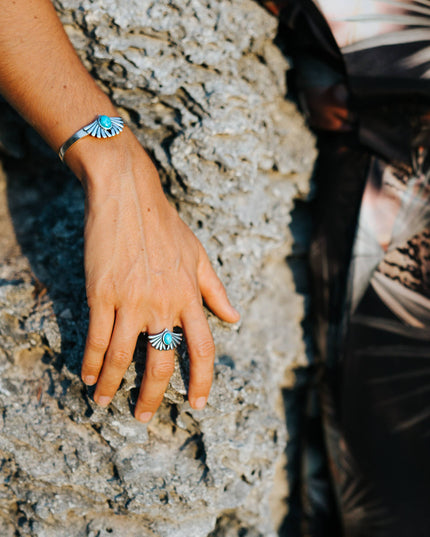 Prayer Turquoise Ring