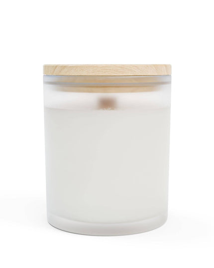 "Money Can't Buy Happiness" Sea Minerals Frosted Glass Candle, 11oz