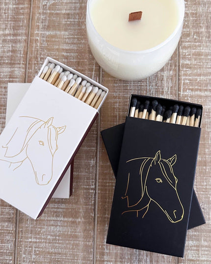 Black Oversized Horse Head Matches: Black