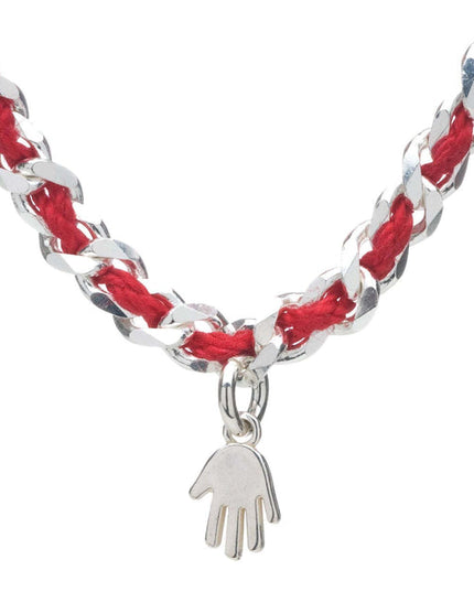 Small Hamsa Hand Red String Bendel Bracelet